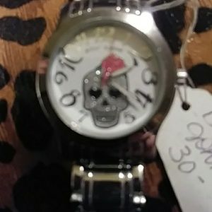 Betsey Johnson skull watch